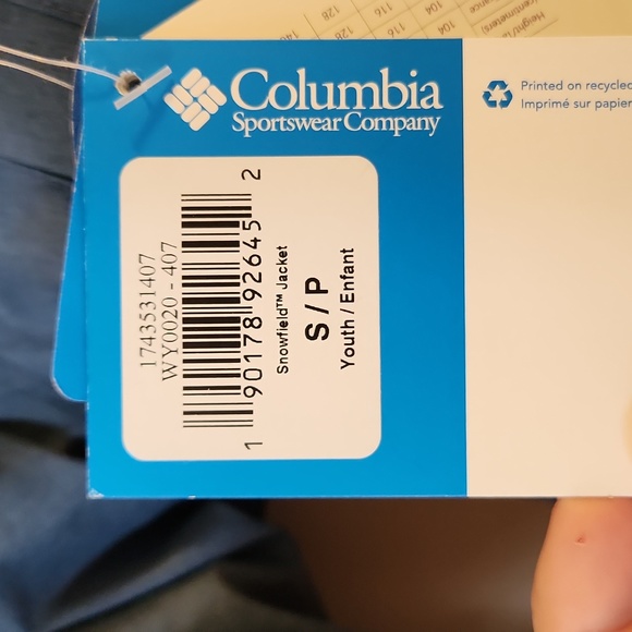 BNWT Unisex Small Columbia Winter Coat (Youth) - Picture 3 of 5